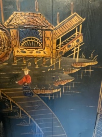 A chinoiserie decorated floor standing corner cabinet Image 10