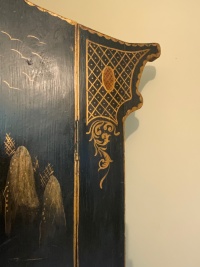 A chinoiserie decorated floor standing corner cabinet Image 4