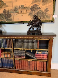 A regency rosewood open bookcase Image 5