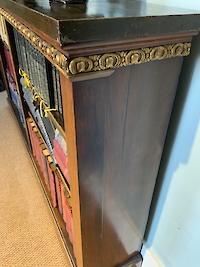 A regency rosewood open bookcase Image 4