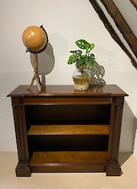Mahogany open bookcase Image 9