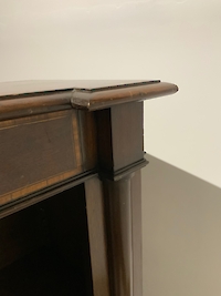 Mahogany open bookcase Image 3