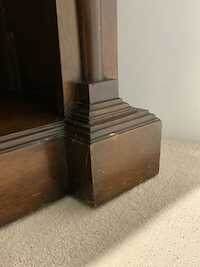 Mahogany open bookcase Image 2