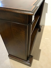 Mahogany open bookcase Image 4