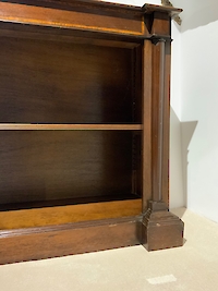 Mahogany open bookcase Image 8