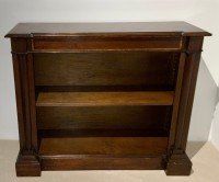 Mahogany open bookcase Image 1
