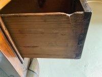 A George III oak lowboy Image 8