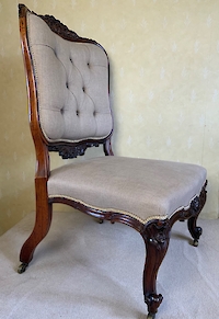 A large rosewood side chair Image 2