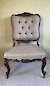 A large rosewood side chair