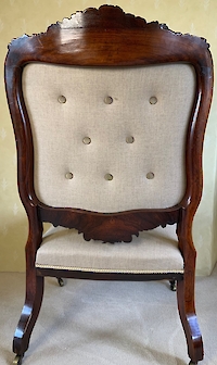 A large rosewood side chair Image 9