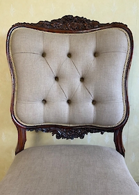 A large rosewood side chair Image 6