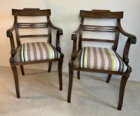 A pair of elm carver chairs Image 1