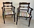 A pair of elm carver chairs