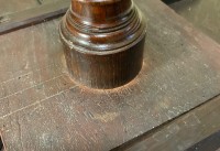 An oak tray top tripod table Image 3