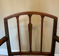 Georgian mahogany elbow chair Image 3