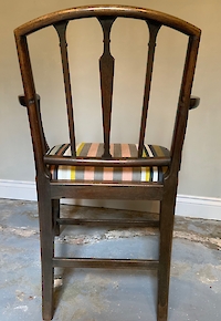 Georgian mahogany elbow chair Image 7