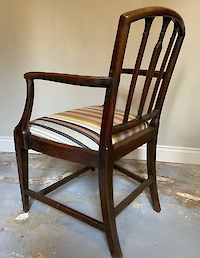 Georgian mahogany elbow chair Image 8