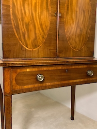 Georgian mahogany writing cabinet Image 2