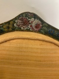 Pair of painted frame open arm chairs Image 2