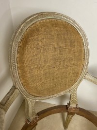 Pair of painted open arm chairs Image 10