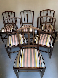 Six Georgian dining chairs Image 2