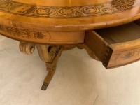 A continental inlaid drum table Image 5
