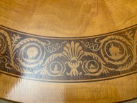 A continental inlaid drum table Image 4