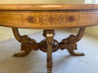 A continental inlaid drum table Image 10