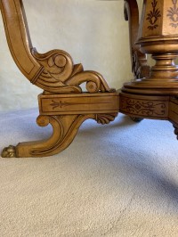 A continental inlaid drum table Image 8