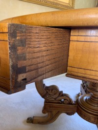A continental inlaid drum table Image 7