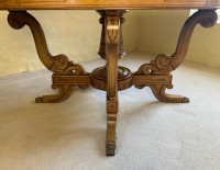 A continental inlaid drum table Image 11