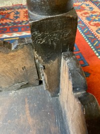 Early 17th century oak side table Image 4