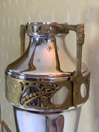 Large chrome plated Art Nouveau urn Image 3