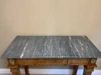 Marble topped mahogany console table Image 6