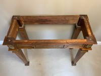 Marble topped mahogany console table Image 4