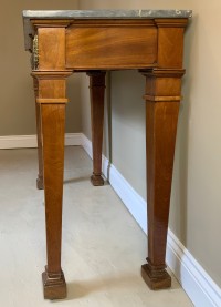 Marble topped mahogany console table Image 7