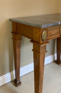 Marble topped mahogany console table Image 5