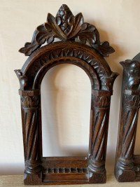 Set of 3 carved oak frames Image 2