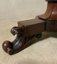 Two drawer mahogany writing table Image 5