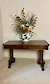 Two drawer mahogany writing table