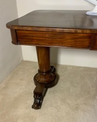 Two drawer mahogany writing table Image 2